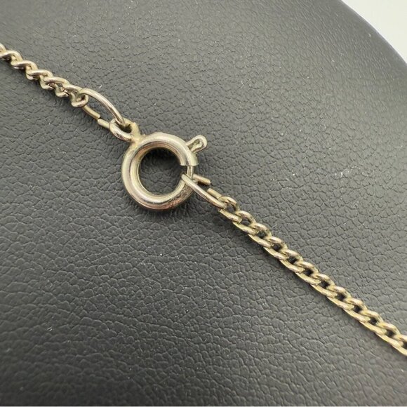 Artisan Handpainted Moonstone Heart Pendant Necklace - Picture 6 of 9